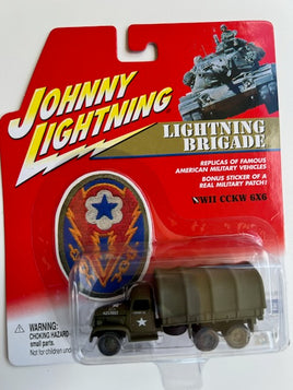 Lightning Brigade CCKW 6X6 Troop Truck with bonus military patch WWII